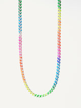 Silver Rainbow Hand-woven Necklace RN021