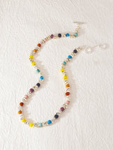 Rhythm Rainbow Silver Hematite Necklace