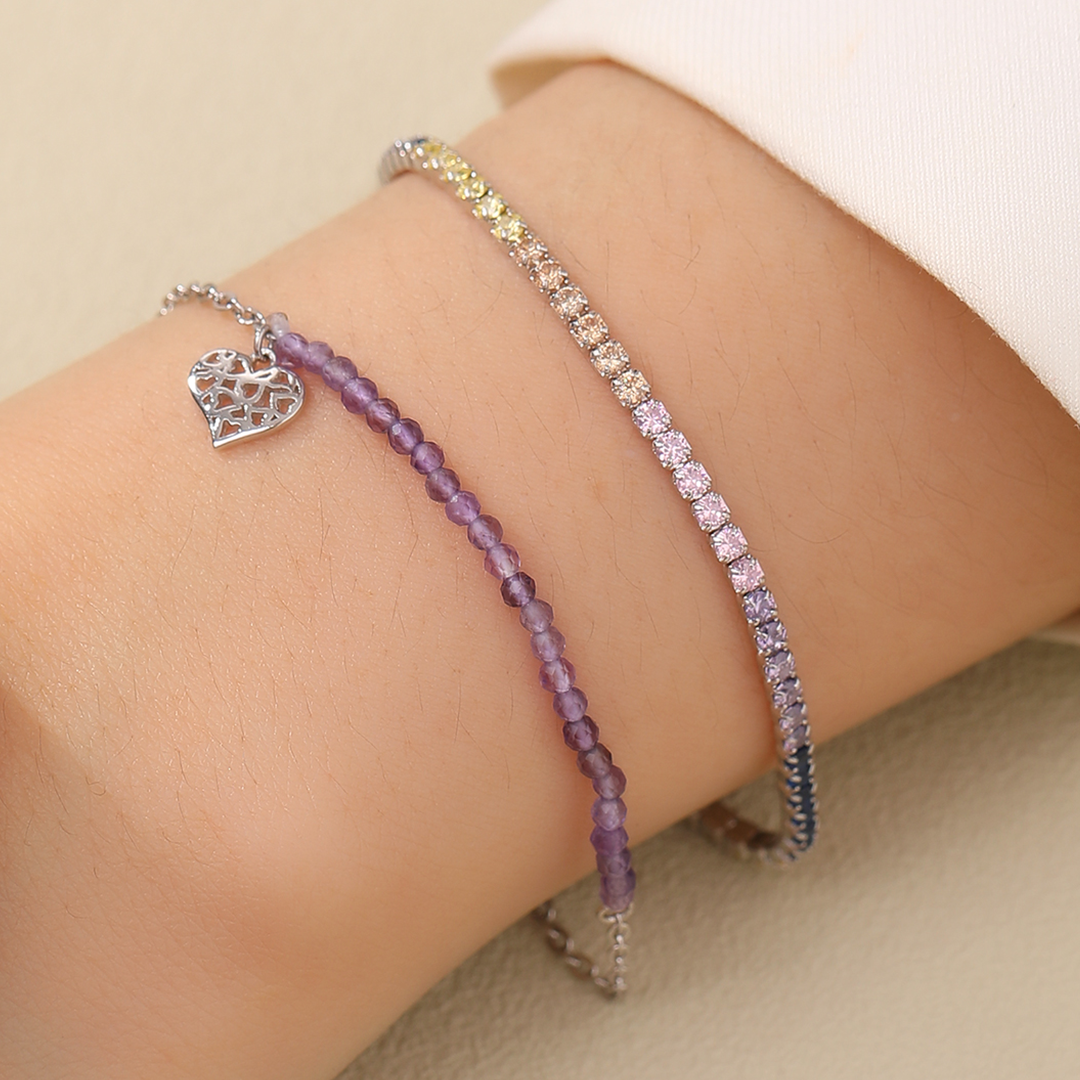 Violet Heart Melody Bracelet PB008